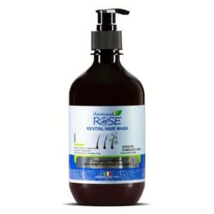 ماسک مو بدون سولفات داماسک رز بدون نیاز به آبکشی مدل کراتینه 500میل