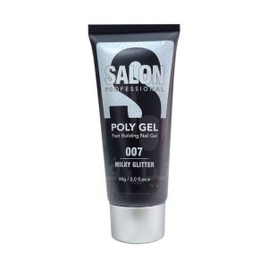 پلی ژل 60 گرمی کد 007 MILKY GLITTER سالن | SALON