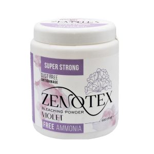 پودر دکلره بنفش زنوتکس مدل SUPER STRONG وزن 400 گرم
