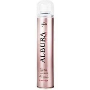 چسب موی سر آلبورا (فلزی)مدل Ultra Forte حجم 400 میلی لیتر