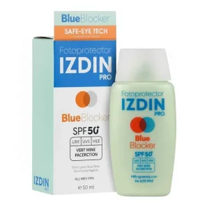 ضدآفتاب روشن کننده Izdin ایزدین +spf50 بی رنگ بلو بلاکر