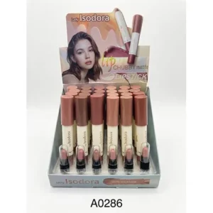 رژلب مدادی ISODORA کد 286 تستر دار بسته 4عددی فروش عمده