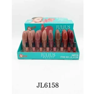 رژ لب مایع ژولیوس بیوتی تستر دار کد JL6158 بسته 24عددی فروش عمده