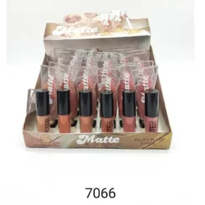 رژلب مایع کرلیا QEARLYA کد 7066  تستر دار بسته 24عددی فروش عمده