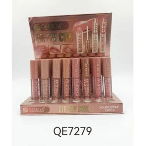 رژ لب مایع کرلیا QEARLYA کد QE7279 – f تستر دار بسته 24عددی فروش عمده