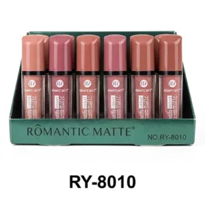 رژ لب مایع رمانتیک کد RY-8010 بسته 24عددی فروش عمده