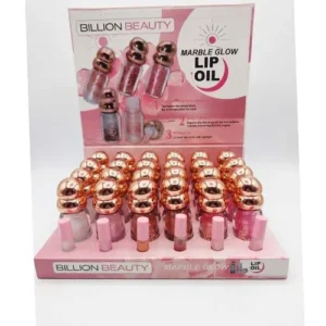 برق لب شاینی سر طلایی بیلیون بیوتی Billion beauty تستر دار بسته 24عددی فروش عمده